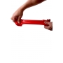 Gaine de pénis semi-réaliste rouge 19x4,5 cm - Zizi