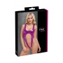 Body rose métallisé ouvert à l\'entrejambe - Cotelli Lingerie